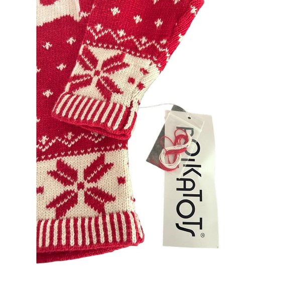 Snowflake Winter Wonderland Snow Holiday 🦌 Deer Toddler Crewneck Sweater 4T - Picture 5 of 11